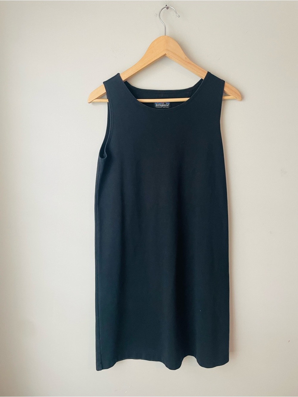 Patagonia Organic Cotton Black Knit Dress